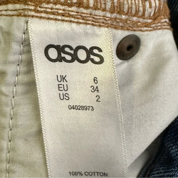 ASOS high waist denim shorts - Picture 8 of 9